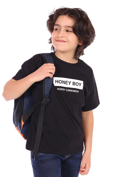 Toontoy Erkek Çocuk Honey Boy Baskılı Tişört - Resim 5