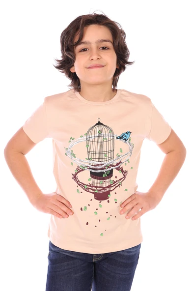 Toontoy Erkek Çocuk Kafes Baskılı Tişört - 7