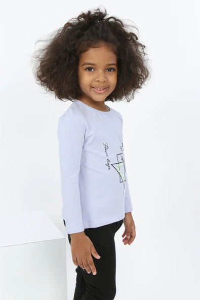 Toontoy Kız Bebek Çiçekli Yazı Nakışlı Tişört - 8