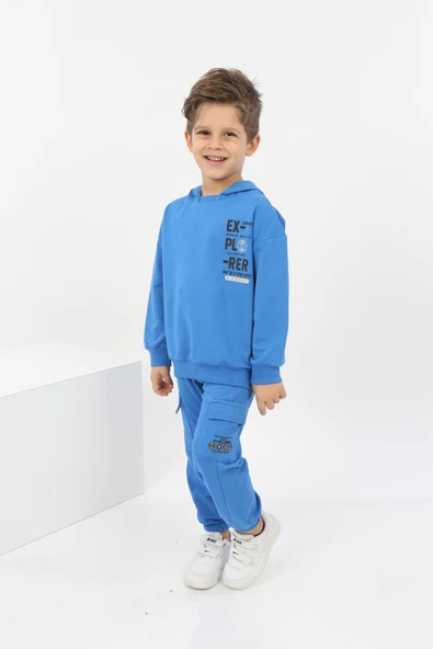 Toontoy Erkek Çocuk ExPloRer Baskılı Eşofman Takım - 2