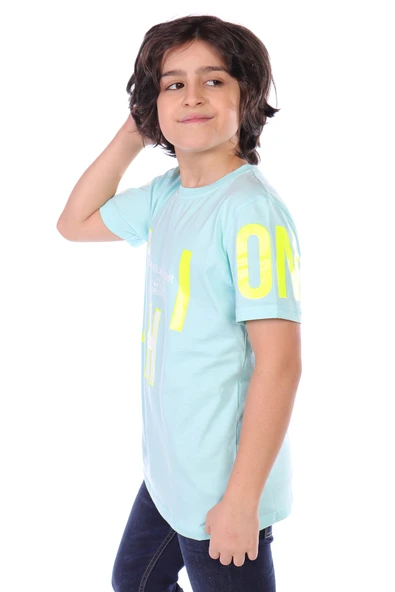 Toontoy Erkek Çocuk Fashion Baskılı Tişört - Resim 3