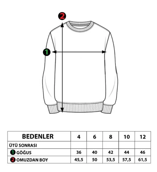 Toontoy Erkek Çocuk Kanguru Cepli Baskılı Sweatshirt - 9