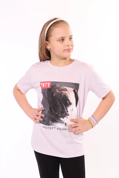 Toontoy Unisex Çocuk Önü Baskılı Tişört - 7