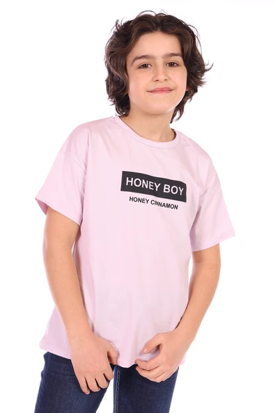 Toontoy Erkek Çocuk Honey Boy Baskılı Tişört - Resim 3