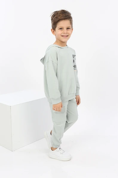 Toontoy Erkek Çocuk ExPloRer Baskılı Eşofman Takım - 7