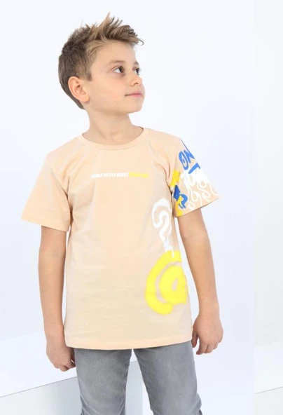 Toontoy Erkek Çocuk Soru İşareti Baskılı Tişört - 5