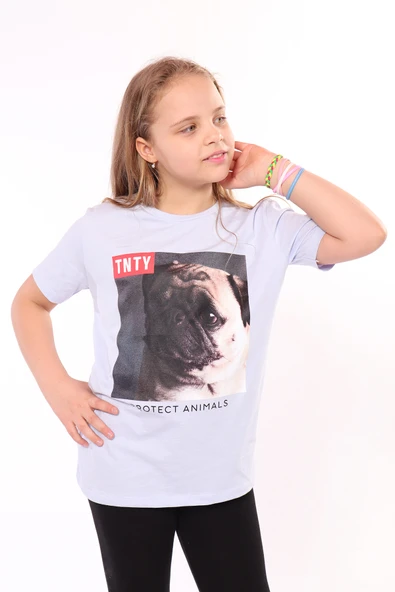 Toontoy Unisex Çocuk Önü Baskılı Tişört - 3
