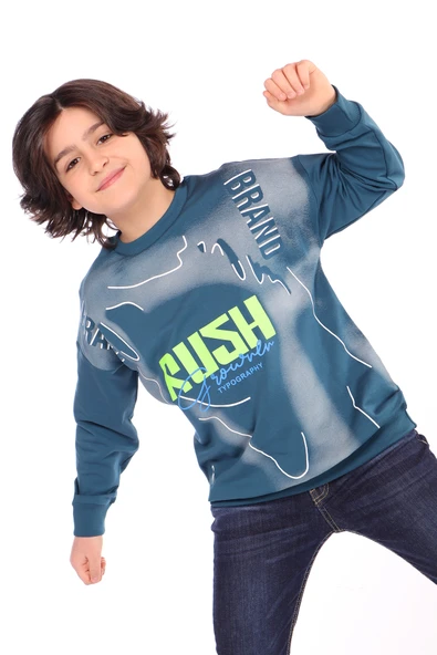 Toontoy Erkek Çocuk Baskılı Sweatshirt - Resim 6