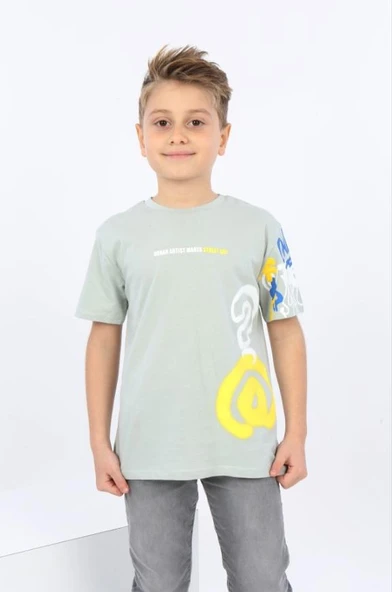 Toontoy Erkek Çocuk Soru İşareti Baskılı Tişört - 4