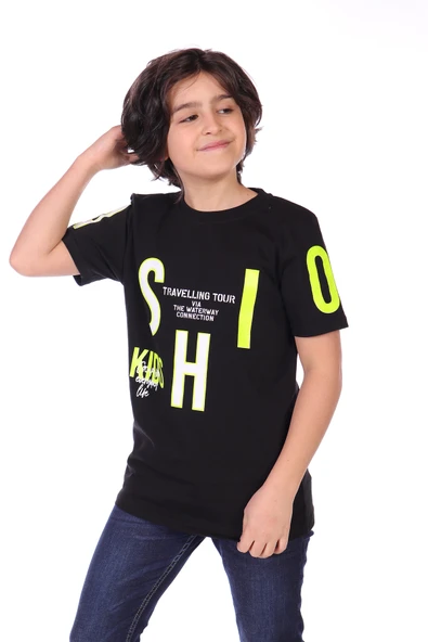 Toontoy Erkek Çocuk Fashion Baskılı Tişört - Resim 5