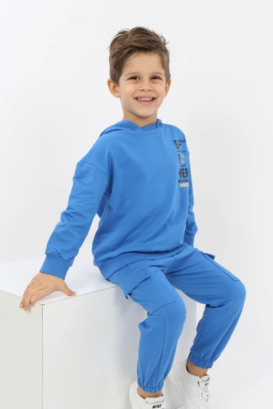 Toontoy Erkek Çocuk ExPloRer Baskılı Eşofman Takım - 5