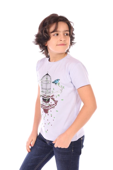 Toontoy Erkek Çocuk Kafes Baskılı Tişört - 5