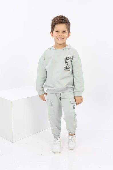 Toontoy Erkek Çocuk ExPloRer Baskılı Eşofman Takım - 6