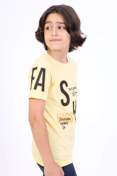 Toontoy Erkek Çocuk Fashion Baskılı Tişört - Resim 9