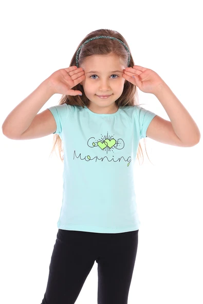 Toontoy Kız Bebek Good Morning Baskılı Tişört - 2