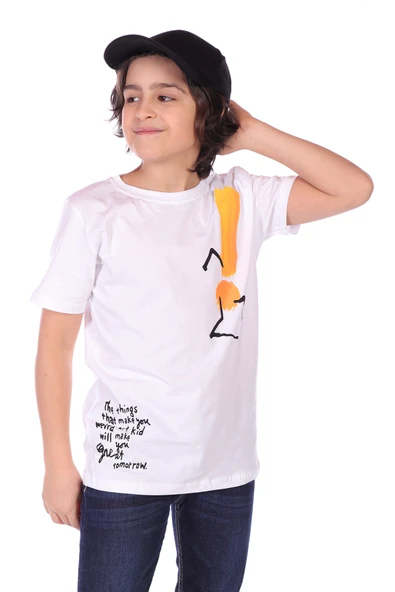 Toontoy Erkek Çocuk Yazı Baskılı Tişört - 8