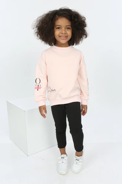 Toontoy Kız Bebek Believe Baskılı Sweatshirt - 7