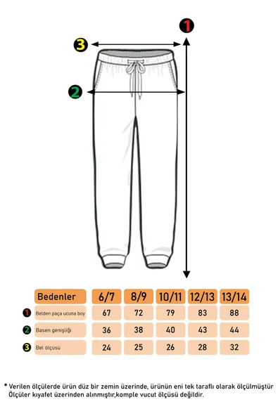 Erkek Çocuk Siyah Beli Lastikli ve Bağcıklı Jogger Pantolon - Kargo Cepli - Resim 4