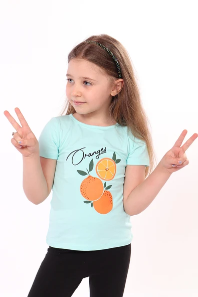 Toontoy Kız Bebek Baskılı Tişört - 3