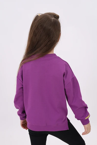 Toontoy Kız Çocuk Nakışlı Sweatshirt - Resim 10