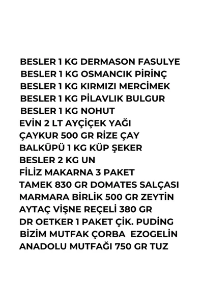 Ülker Xxl Erzak Paketi̇ 18 Parça 14.75 Kg Lss Kumanya - 2