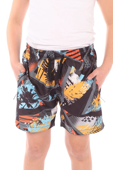 Toontoy Erkek Çocuk Baskılı Deniz Şort