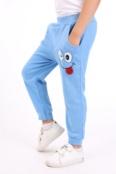 Toontoy Erkek Çocuk İki Yanı Cep Detaylı Nakışlı Eşofman Alt - 6
