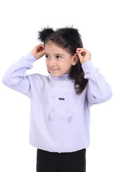 Toontoy Kız Çocuk Baskılı Sweatshirt - 3