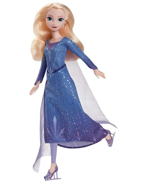 Disney Karlar Ülkesi Buz Pateni Temalı Elsa Bebek JBG53 - 3