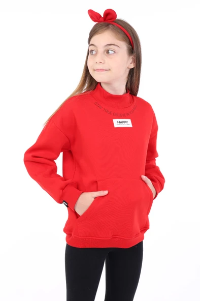 Toontoy Kız Çocuk Baskılı Sweatshirt - Resim 8