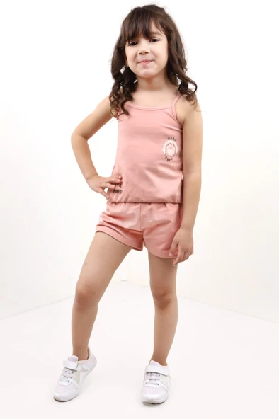 Toontoy Kız Bebek Baskılı Şortlu Takım - 4