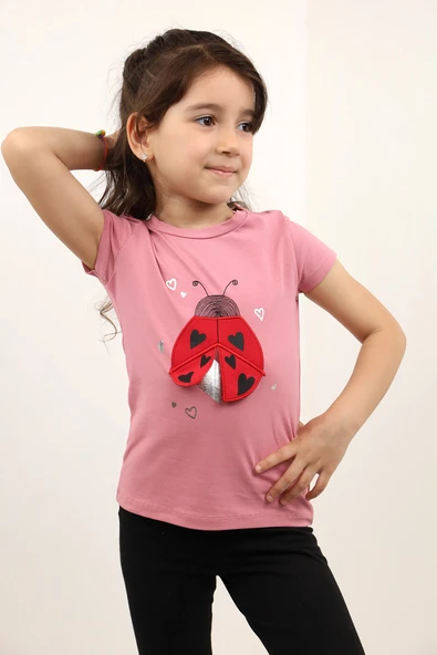 Toontoy Kız Bebek Baskılı Tişört - 3