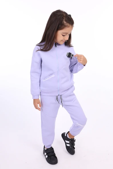Toontoy Kız Çocuk Nakışlı Eşofman Takım - 9