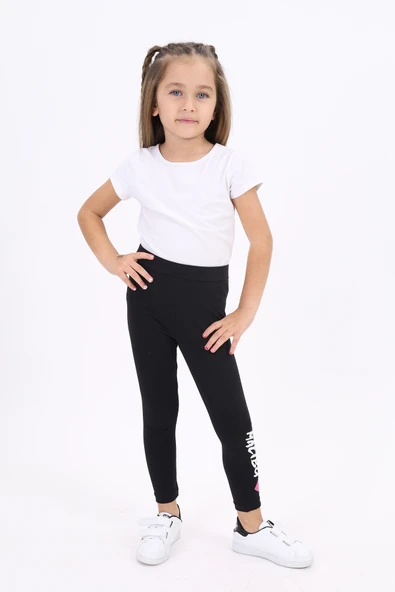 Toontoy Kız Çocuk Baskılı Tayt - 10