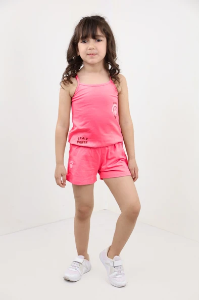 Toontoy Kız Bebek Baskılı Şortlu Takım - 7