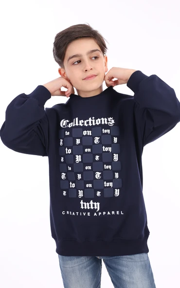 Toontoy Erkek Çocuk Baskılı Sweatshirt