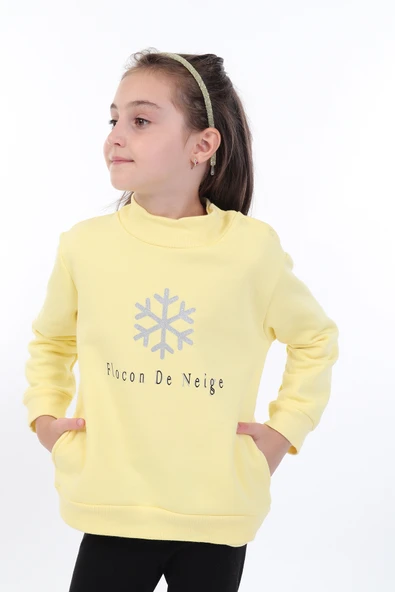 Toontoy Kız Bebek Baskılı Sweatshirt - 6