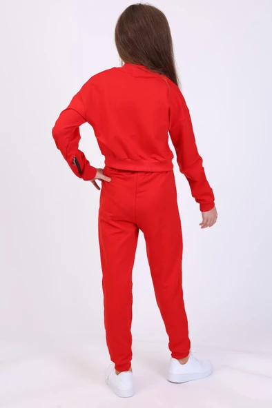 Toontoy Kız Çocuk 3lü Baskılı Eşofman Takım - Resim 10