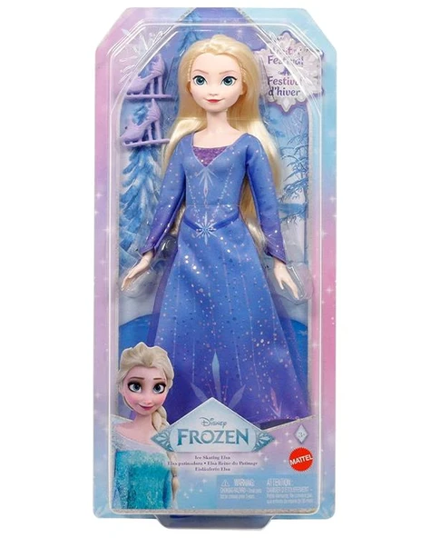 Disney Karlar Ülkesi Buz Pateni Temalı Elsa Bebek JBG53