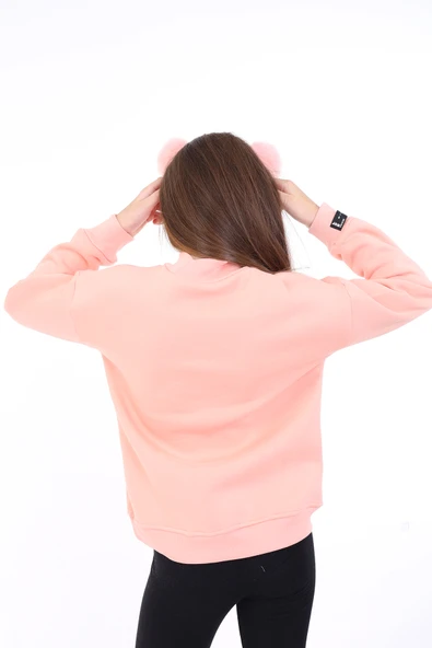 Toontoy Kız Çocuk Baskılı Sweatshirt - Resim 3