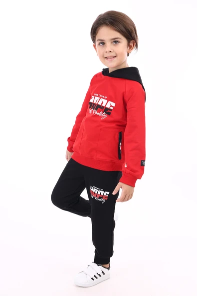 Toontoy Erkek Çocuk Baskılı Eşofman Takım - 4