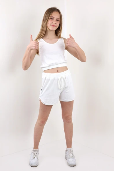 Toontoy Kız Çocuk Şortlu Takım - 11