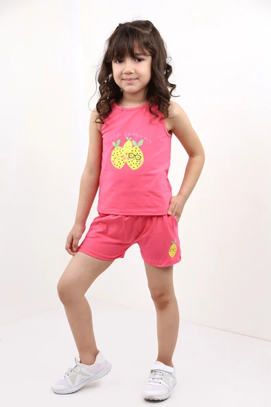 Toontoy Kız Bebek Baskılı Şortlu Takım - 4