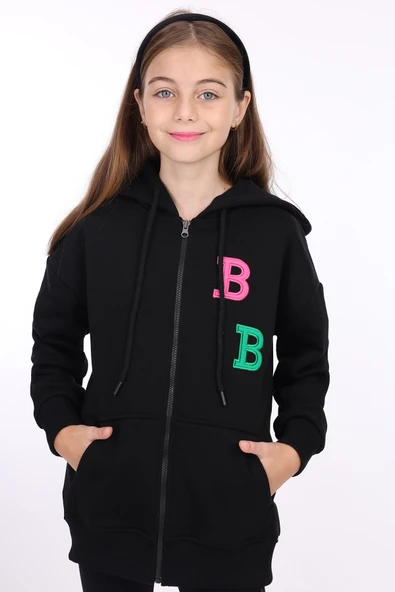 Toontoy Kız Çocuk Nakışlı Hırka - 3