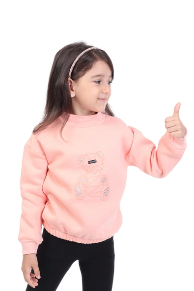Toontoy Kız Çocuk Baskılı Sweatshirt - 5