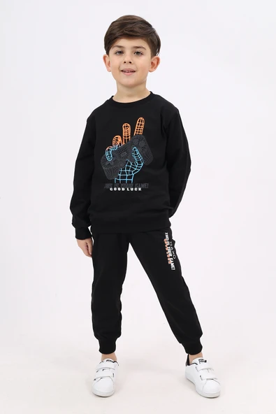 Toontoy Erkek Çocuk Baskılı Eşofman Takım - 12