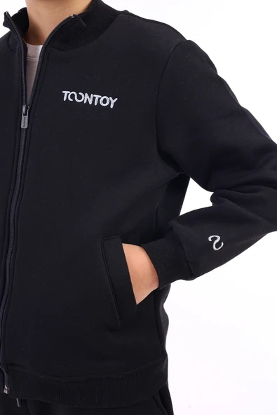 Toontoy Erkek Çocuk Nakışlı Hırka - 2