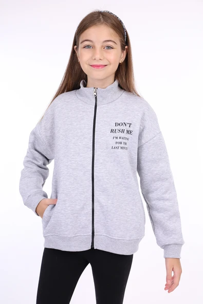 Toontoy Kız Çocuk Baskılı Hırka - 8