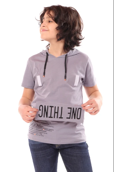 Toontoy Erkek Çocuk  One Thıng Baskılı Tişört - Resim 5