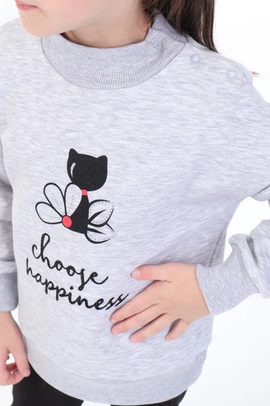 Toontoy Kız Bebek Baskılı Sweatshirt - 11
